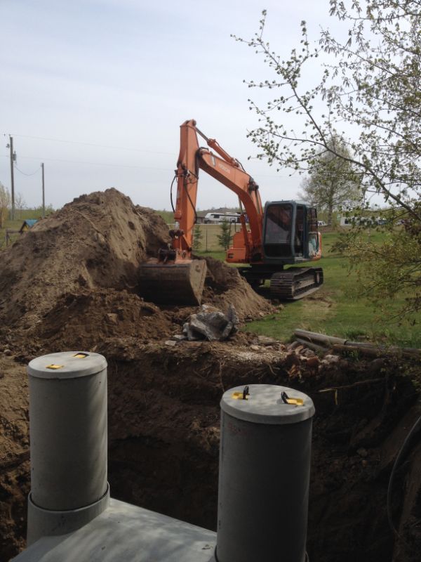 Ground Excavation for Cistern Installation